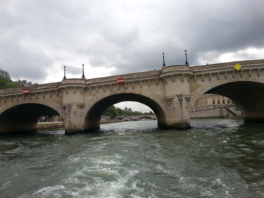 Фотография под названием "Paris , la Seine ju…" - Smiljana Frankovic - Karaman, Подлинное произведение искусства, Цифровая ф…