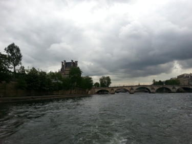 Фотография под названием "La Seine, Paris, Le…" - Smiljana Frankovic - Karaman, Подлинное произведение искусства, Цифровая ф…