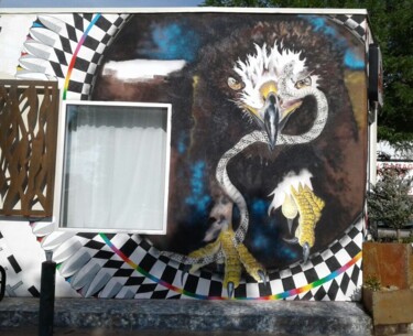 Pintura titulada "Águila mexicana" por Franky Vv, Obra de arte original, Acrílico
