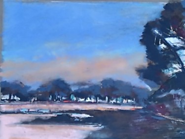 Peinture intitulée "Paysage hivernal" par Françoise Sorrel, Œuvre d'art originale