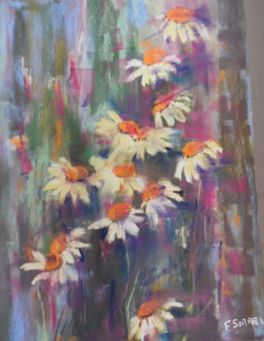 Peinture intitulée "Fleurs des champs" par Françoise Sorrel, Œuvre d'art originale