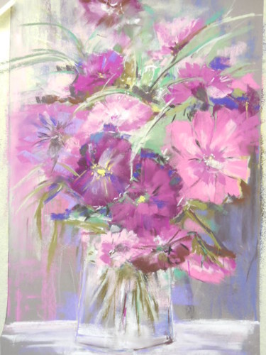 Картина под названием "Bouquet" - Françoise Sorrel, Подлинное произведение искусства