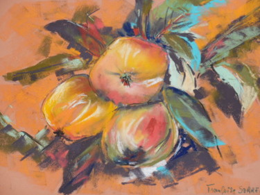 Peinture intitulée "Les pommes" par Françoise Sorrel, Œuvre d'art originale
