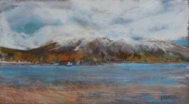 Peinture intitulée "Lac Petichet et le…" par Françoise Sorrel, Œuvre d'art originale