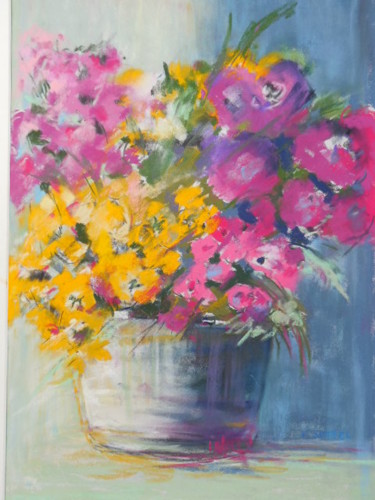 Painting titled "Bouquet" by Françoise Sorrel, Original Artwork