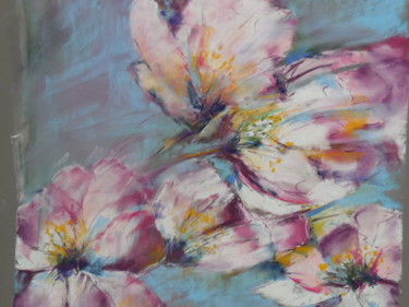 Peinture intitulée "Fleur du printemps" par Françoise Sorrel, Œuvre d'art originale