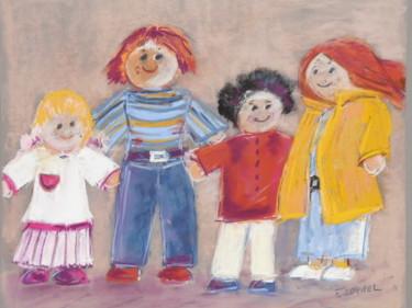 Pintura titulada "Les poupées" por Françoise Sorrel, Obra de arte original