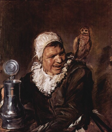 Peinture intitulée "Malle Babbe" par Frans Hals, Œuvre d'art originale, Huile