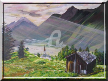 Painting titled "Tyrol" by Fransua, Original Artwork, Acrylic