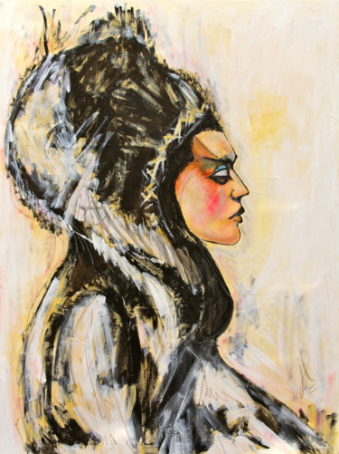 Peinture intitulée "Sheikha" par Frantz Jardel, Œuvre d'art originale
