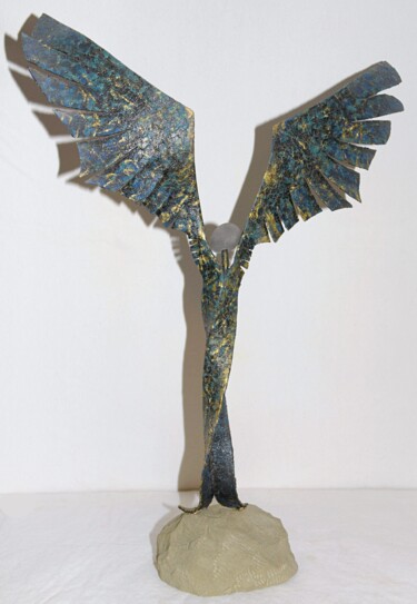 Skulptur mit dem Titel "Angel" von Franz Berger, Original-Kunstwerk, Metalle
