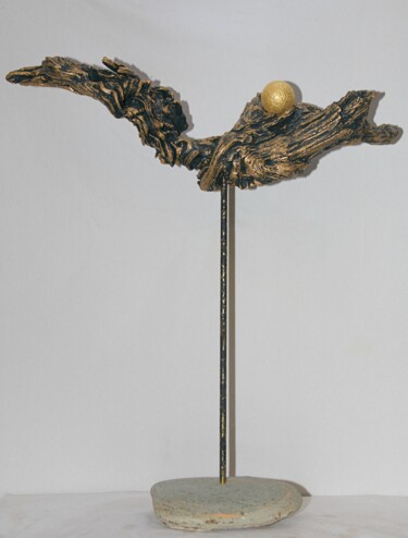 雕塑 标题为“Goldwurzel” 由Franz Berger, 原创艺术品, 木