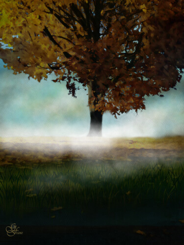 Digital Arts titled "Baum" by Franz Grausenburger, Original Artwork, Digital Painting