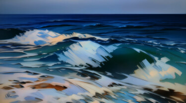 Digital Arts titled "la mer" by Franz Grausenburger, Original Artwork, Digital Painting