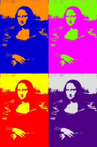 Digital Arts titled "Mona Lisa - Hommage…" by Franz Hümpfner, Original Artwork, Digital Painting
