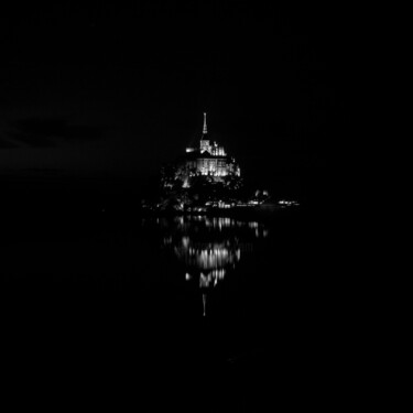 「Mont Saint Michel a…」というタイトルの写真撮影 Franz Hümpfnerによって, オリジナルのアートワーク, アナログ写真