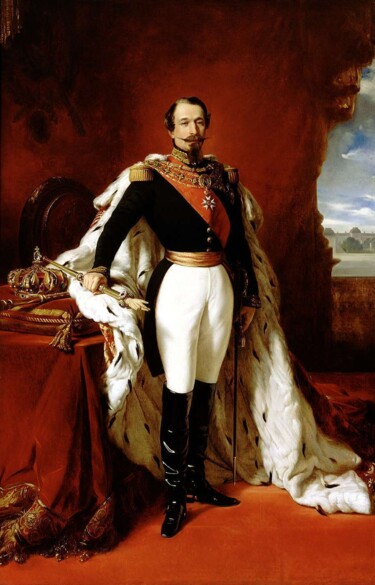 Schilderij getiteld "L'empereur Napoleon…" door Franz Xaver Winterhalter, Origineel Kunstwerk, Olie