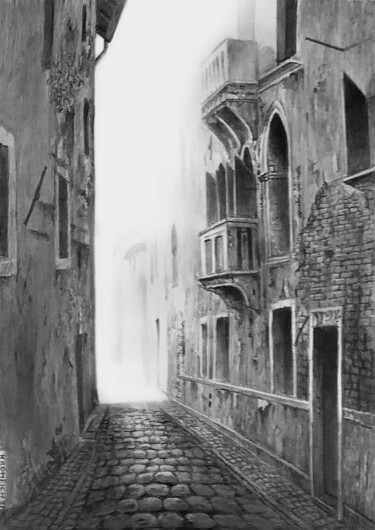 Drawing titled "Rue Composé" by Franzart, Original Artwork, Pencil