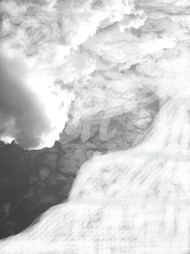 Digitale Kunst getiteld "Wolke 1" door Franziska Kolbe, Origineel Kunstwerk, Digitale fotografie