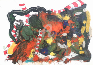 Malarstwo zatytułowany „22/10/23” autorstwa Franziska Kolbe, Oryginalna praca, Pigmenty