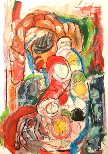 Картина под названием "03/12/23" - Franziska Kolbe, Подлинное произведение искусства, Акрил