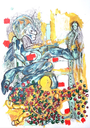"31/12/23" başlıklı Tablo Franziska Kolbe tarafından, Orijinal sanat, Akrilik