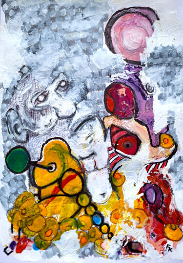 Malerei mit dem Titel "19/02/24" von Franziska Kolbe, Original-Kunstwerk, Acryl