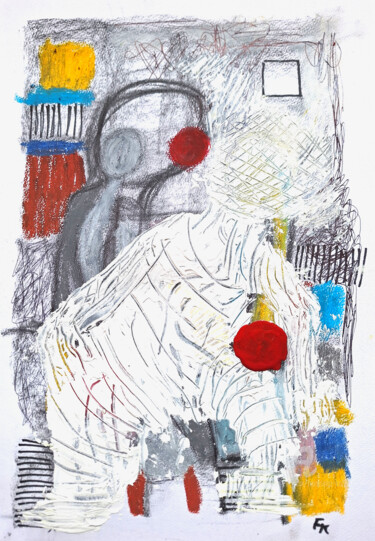 Peinture intitulée "01/03/24" par Franziska Kolbe, Œuvre d'art originale, Fusain