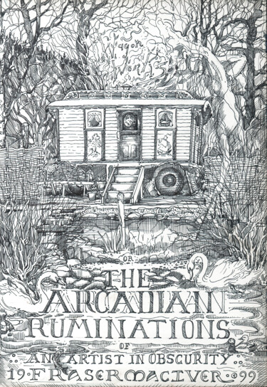 Drawing titled "Arcadian Ruminations" by Fraser Maciver (1960 - 2019), Original Artwork, Ink