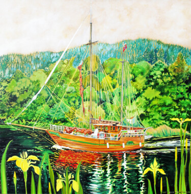 Painting titled "Ingjerd of Norway" by Fraser Maciver (1960 - 2019), Original Artwork, Oil