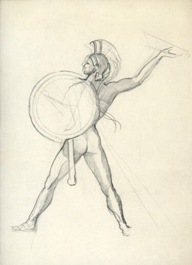 Drawing titled "Study of Graeco Rom…" by Fraser Maciver (1960 - 2019), Original Artwork, Pencil