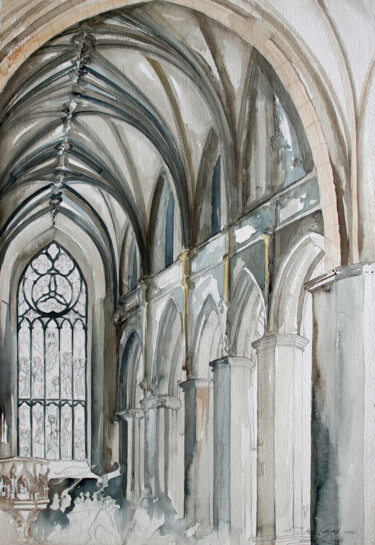 Drawing titled "St Giles Cathedral,…" by Fraser Maciver (1960 - 2019), Original Artwork, Pencil