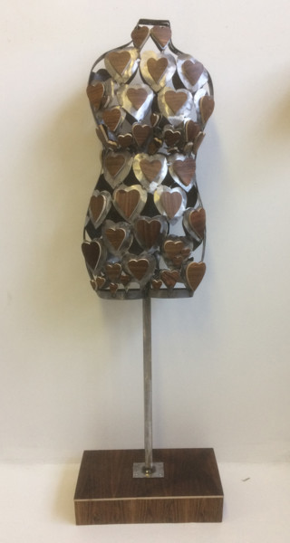 Sculpture titled "Heart and Soul" by Fraser Paterson, Original Artwork, Metals