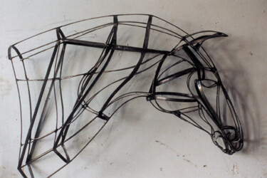Sculpture titled "Horse Head" by Fraser Paterson, Original Artwork
