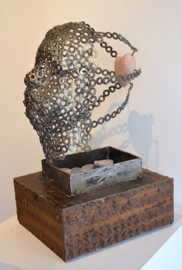 Sculpture titled "Unrequited Love" by Fraser Paterson, Original Artwork, Metals