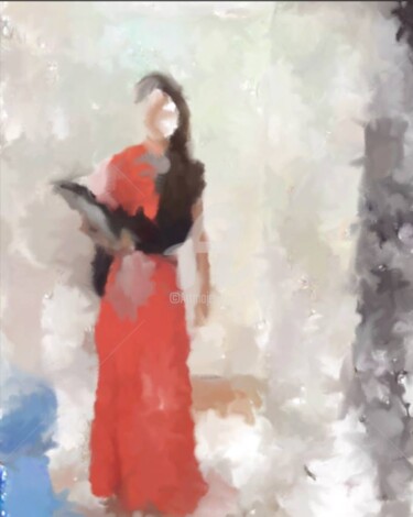 Digital Arts titled "Marie" by Fernanda Ross Ross, Original Artwork, Digital Painting