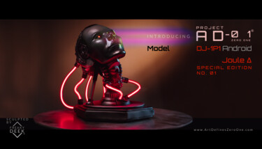 Sculpture titled "Project AD-01-Art D…" by Freaky-Deek, Original Artwork, Polymer clay