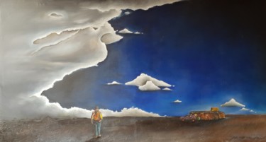 Pintura titulada "El desierto" por Fred Besnardiere, Obra de arte original, Oleo