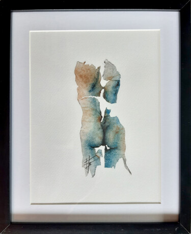 Картина под названием "dos femme" - Fred Bonna, Подлинное произведение искусства, Масло