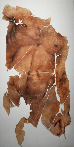Картина под названием "San martyr" - Fred Bonna, Подлинное произведение искусства, Масло Установлен на Деревянная рама для н…