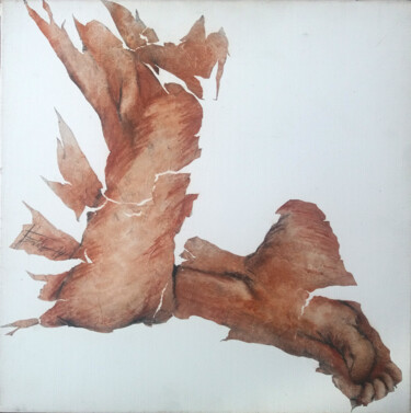 Картина под названием "Pieds" - Fred Bonna, Подлинное произведение искусства, Масло Установлен на Деревянная рама для носилок