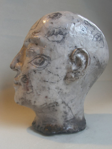 Sculpture titled "Epidermic.jpg" by Frédéric Louvier, Original Artwork, Ceramics