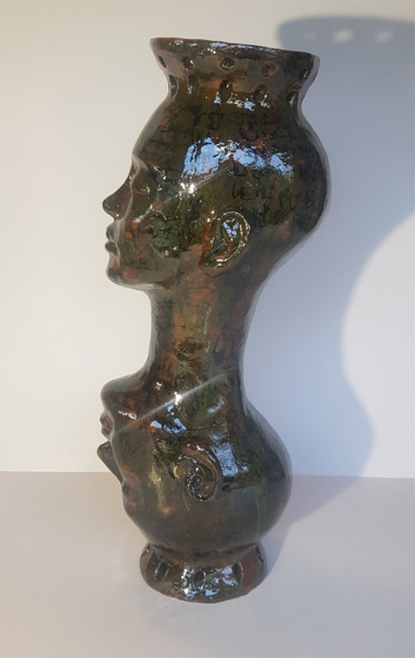 Sculpture intitulée "Reflet 3" par Frédéric Louvier, Œuvre d'art originale, Céramique