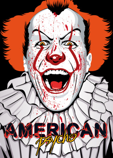 Arte digital titulada "American Psycho #3" por Fred Pabion, Obra de arte original, Trabajo Digital 2D