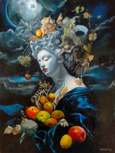 Pintura intitulada "Demeter's Dream" por Fred Whitson, Obras de arte originais, Óleo