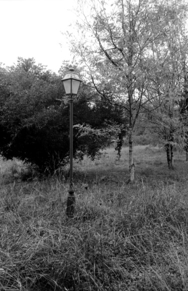 Photographie intitulée "Lanterne au champs" par Frédéric Duchesnay, Œuvre d'art originale, Photographie argentique