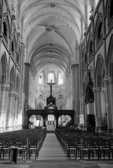 Photography titled "Eglise" by Frédéric Duchesnay, Original Artwork, Analog photography