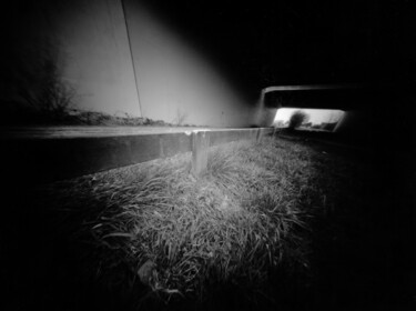 Photography titled "Sous l'autoroute" by Frédéric Duchesnay, Original Artwork, Analog photography