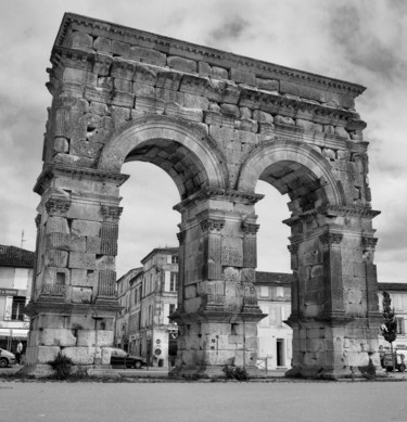 Photography titled "Arc de triomphe" by Frédéric Duchesnay, Original Artwork, Analog photography