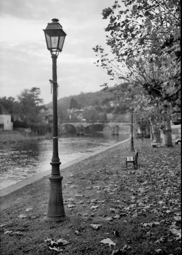 Photography titled "réverbère" by Frédéric Duchesnay, Original Artwork, Analog photography